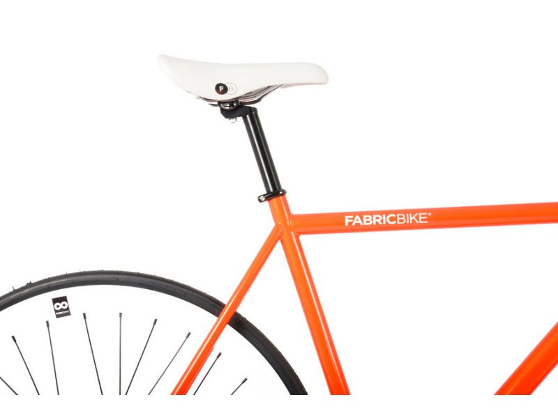 Orange and white bike top
