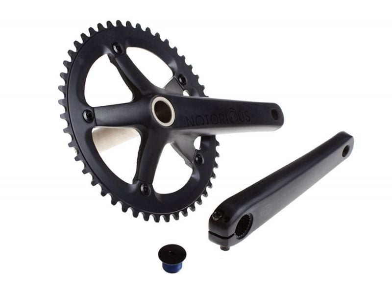 BLB Notorious Track 48T Crankset Black