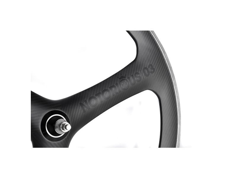 BLB Notorious 03 Carbon/Alloy Tri-Spoke Rear Wheel - Black