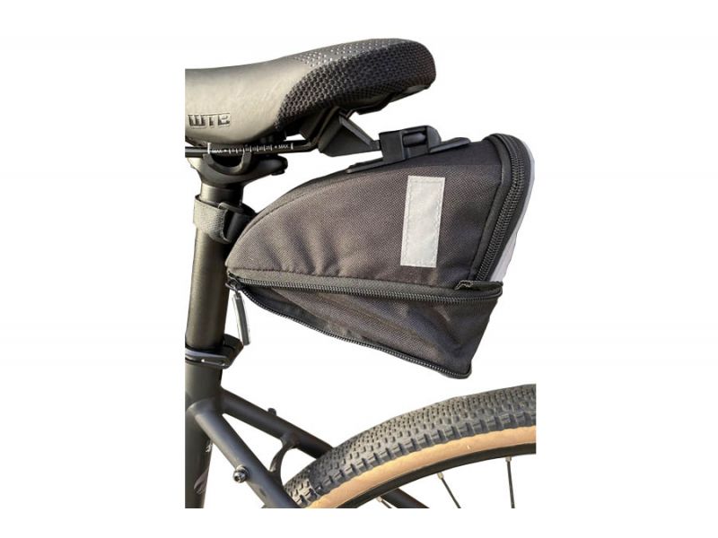 Sacoche De Selle XLC BA-S59 0.45L - Compacte Et Fonctionnelle Pour Vélo, Rangement Outils Et Petits Accessoires, Noir