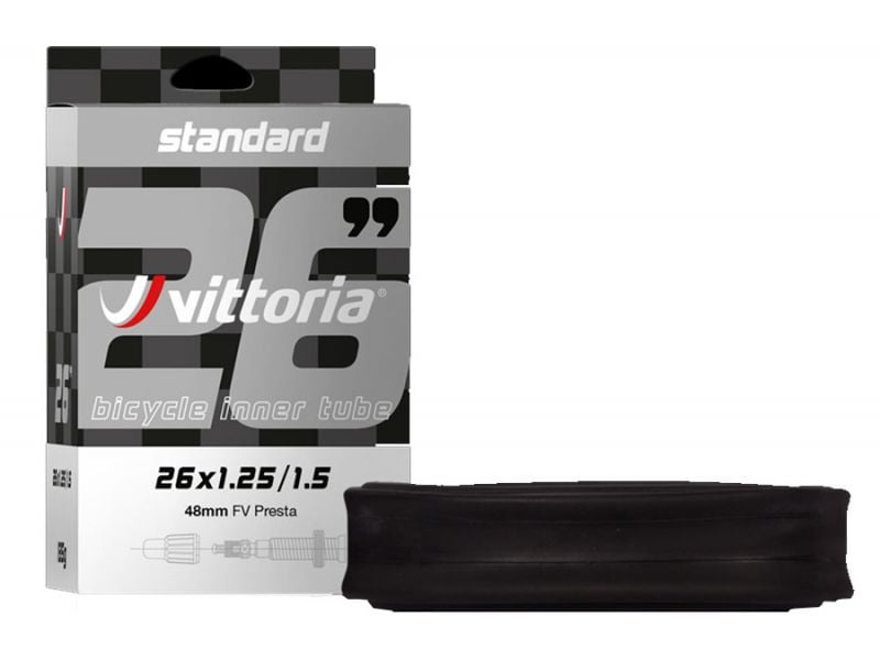 Vittoria Standard 700x28 42C Presta Inner Tube 48mm Black