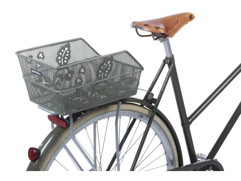 Basil Cento Flower Basket Rear green for your bike