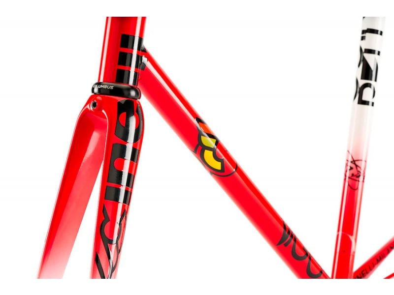 Cinelli Vigorelli Track Steel Frameset - 80s Team Red-White
