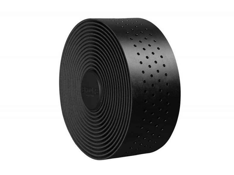 Black leather handlebar tape sale