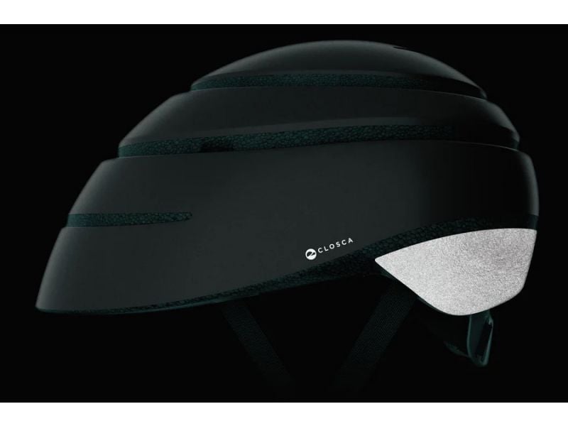 Closca Loop Black Reflective Folding Helmet for cyclists