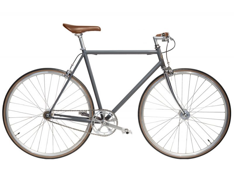 Jitensha Tokyo Single Speed Bike - Concrete/Alu/Camel