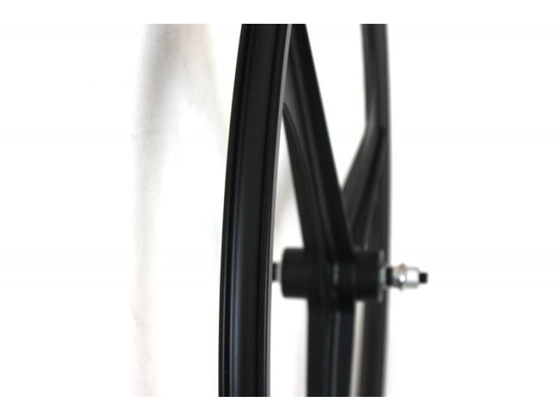 Teny Rim Tri Spoke Fixie Bike Front Wheel Black