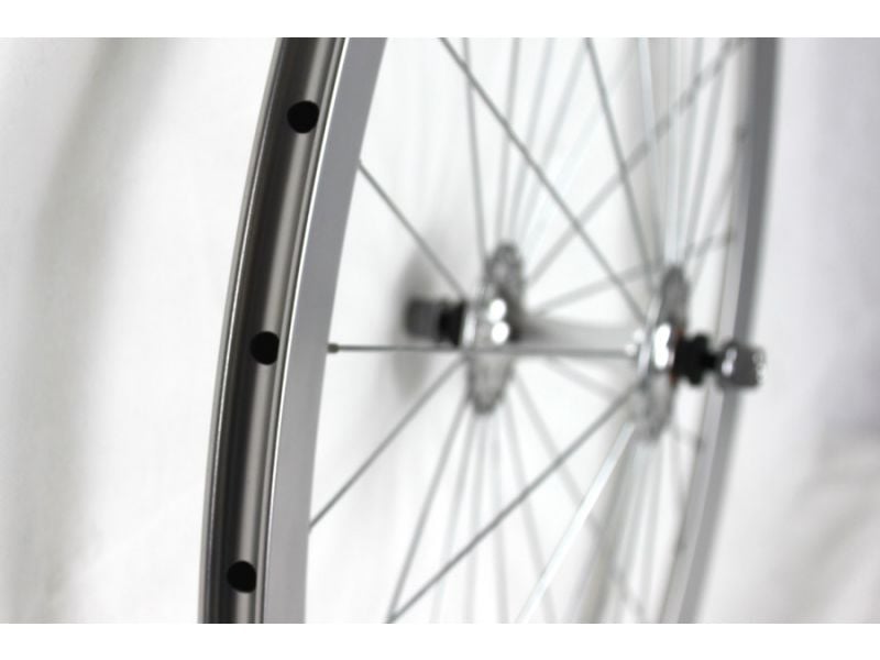 H plus Son Formation Face Fixie Bike Front Wheel Silver