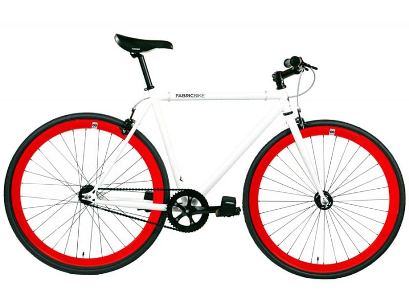 Bicicletta a scatto fisso FabricBike White Red