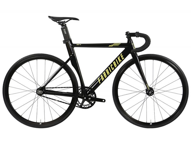 FabricBike Aero Glossy Black Gold Track Frameset