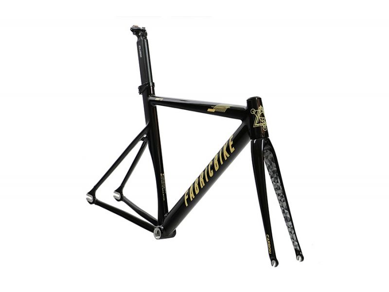 FabricBike Aero Glossy Black Gold Track Frameset