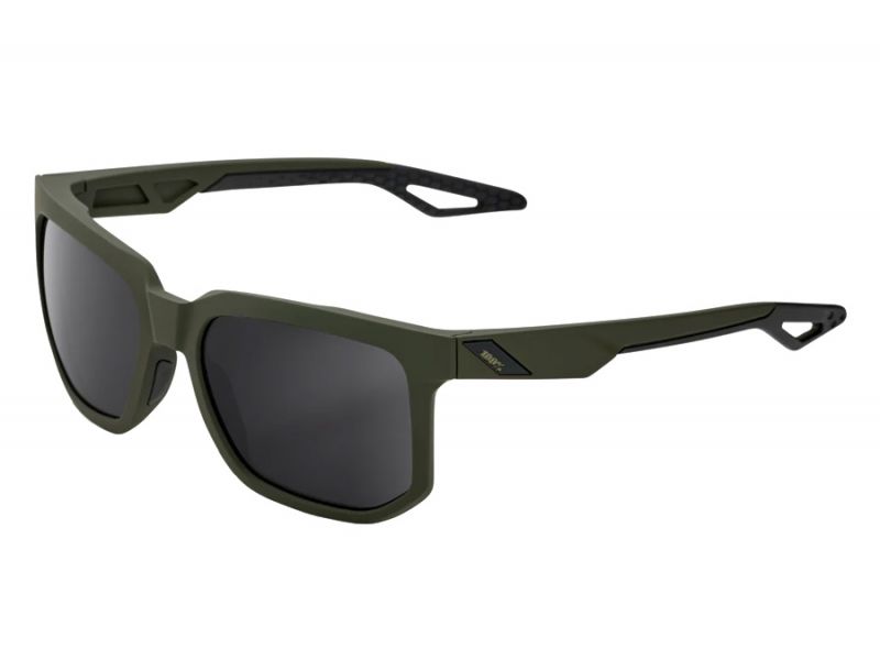 GAFAS 100% CENTRIC SOFT TACT VERDE LENTE ESPEJADA NEGRO