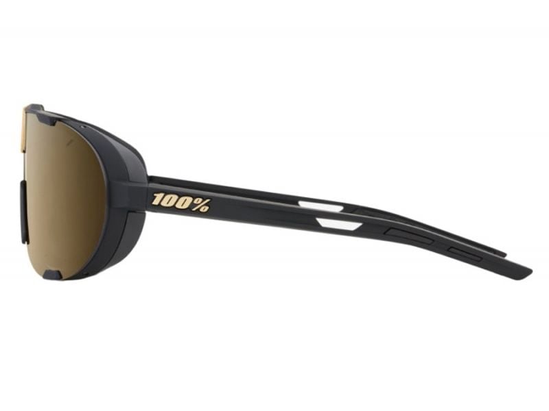 100% Westcraft Sunglasses Soft Tact Black Gold