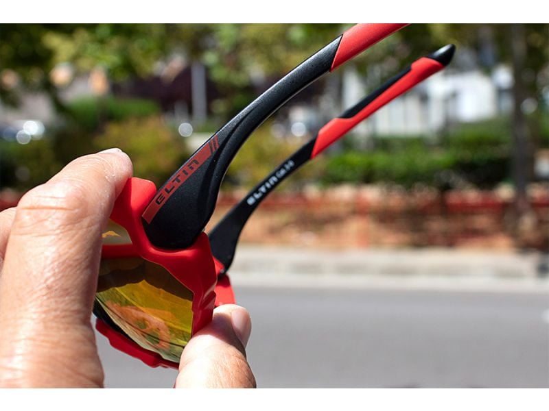 Lunettes Eltin Full Oversize Rouge Noir