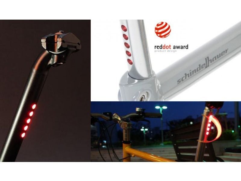LightSkin LED Seat Post silver color