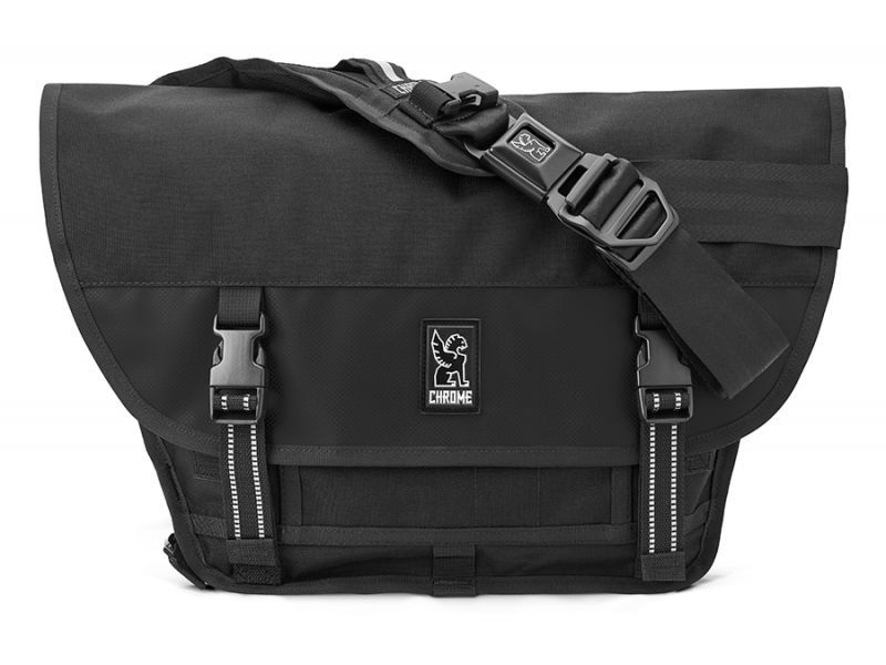 Chrome Mini Metro Messenger Bag - Black