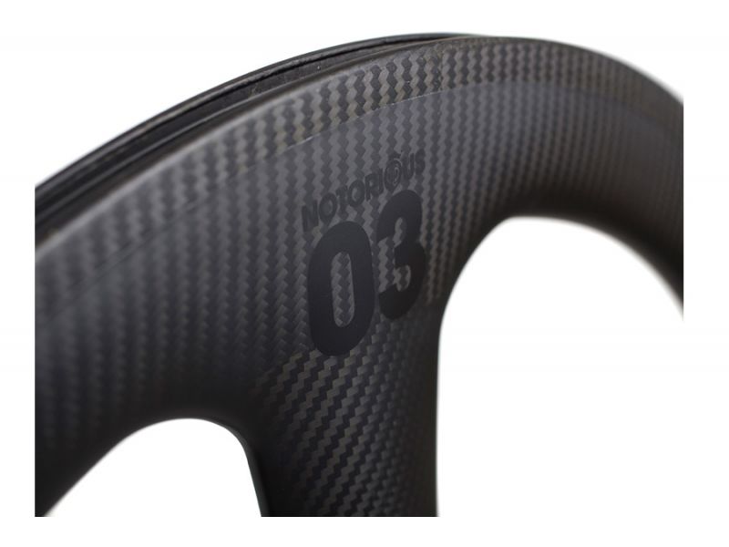 BLB Notorious 03 Full Carbon Front Wheel - Black