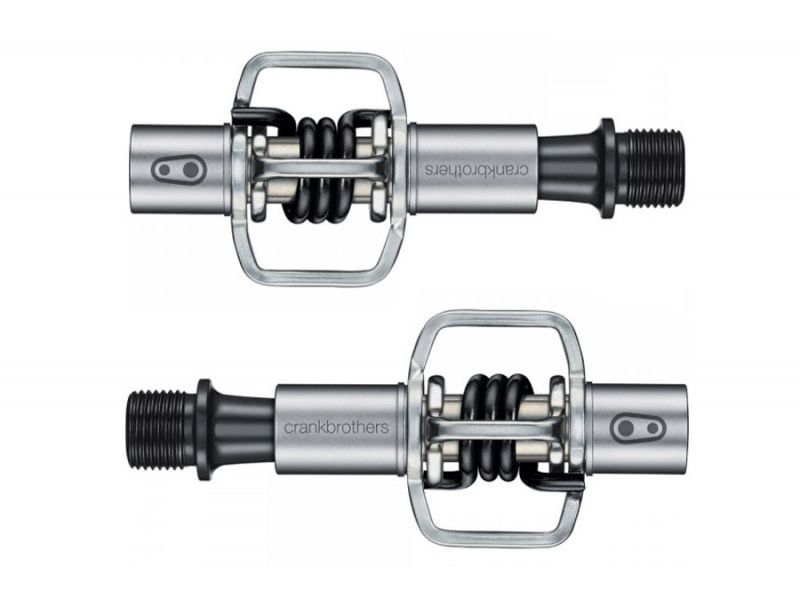 Crank Brothers Eggbeater 1 Pedals - Silver/Black Spring (Pair)