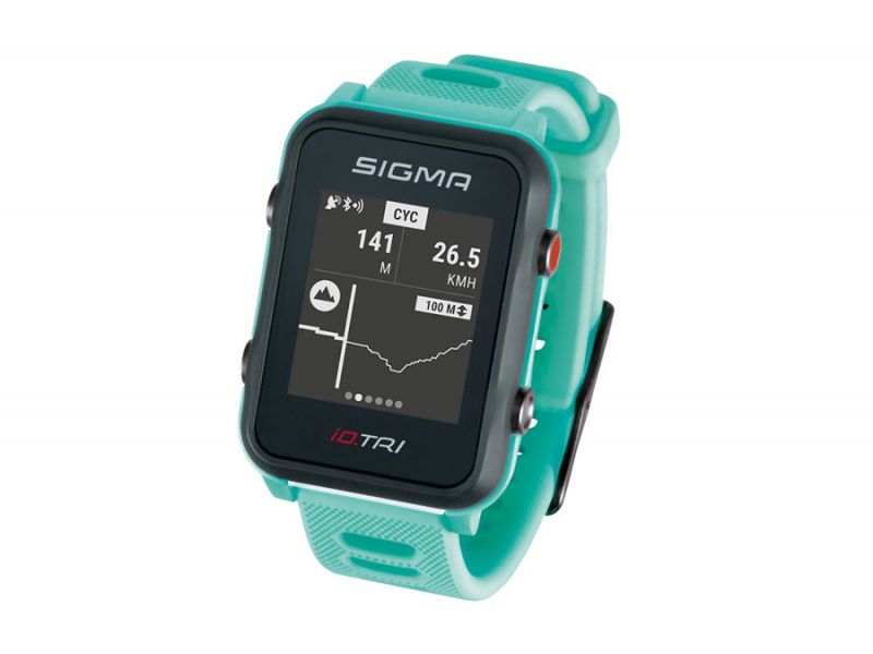 Reloj deportivo Sigma iD.TRI Set gps turquesa para bici