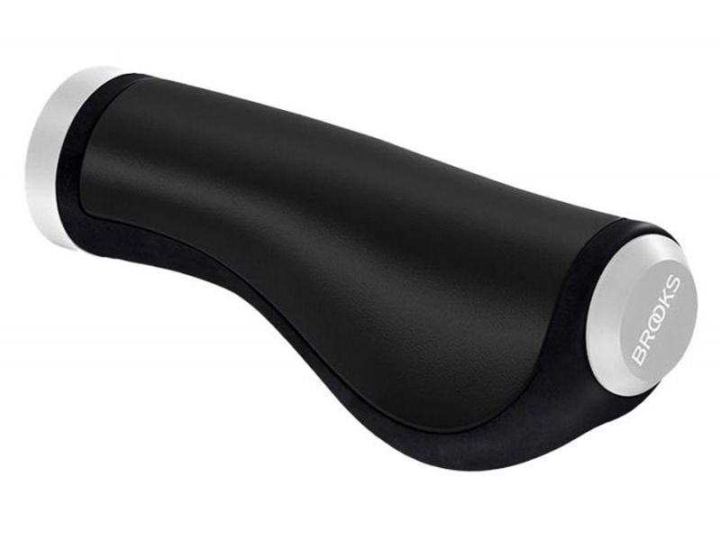 Brooks Ergonomic Handlebar Grips 130/130 Leather black