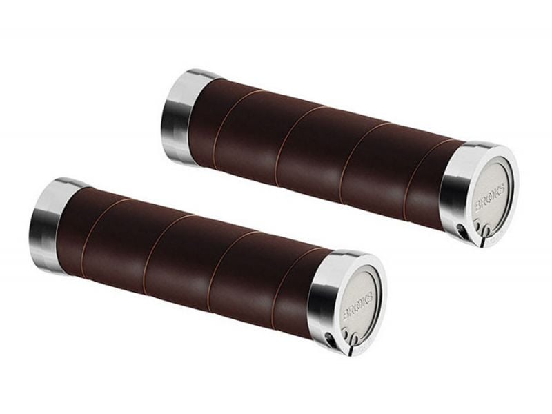 Brooks Slender Grips ブラウン BROOKS* slender leather grip (brown) - BLUE LUG GLOBAL