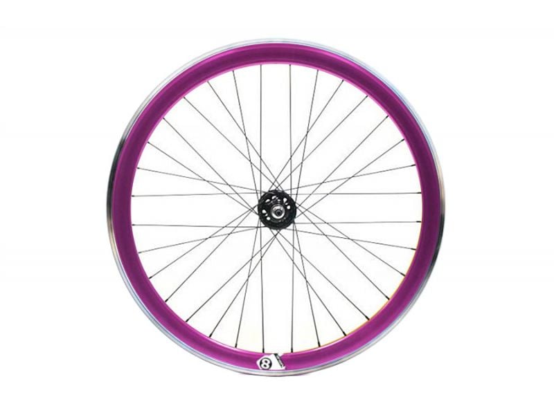 Purple bike rims top