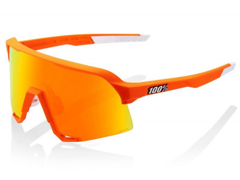 100% S3 Orange Glasses - Red Mirror Lens