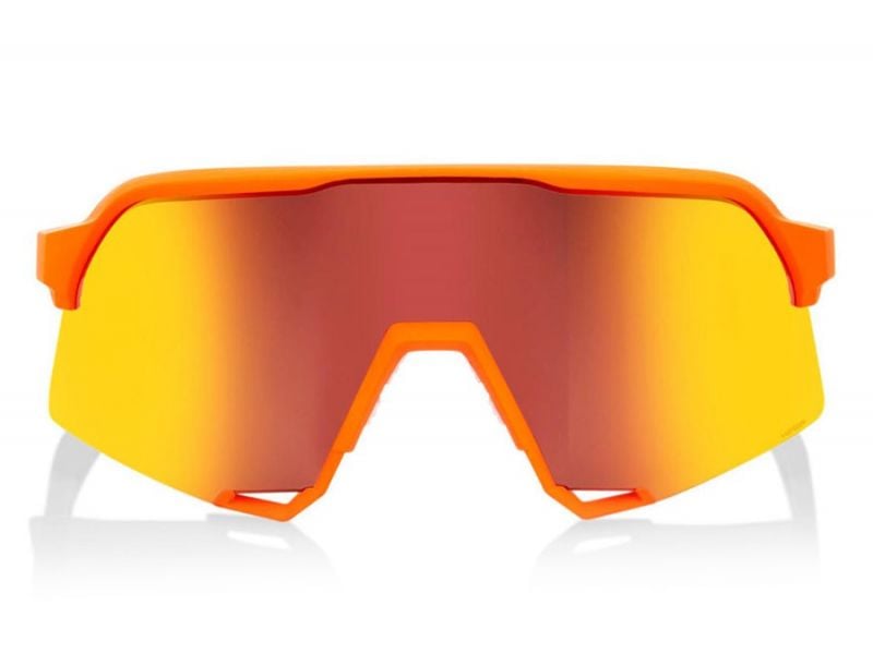 100% S3 Orange Glasses - Red Mirror Lens