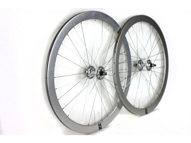 H plus Son Formation Face Fixie Bike Wheelset Silver H plus Son Formation Face Fixie Bike Wheelset Silver
