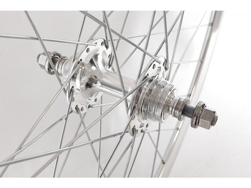 Win18 WIN18 Fixed Gear Wielset Zilver