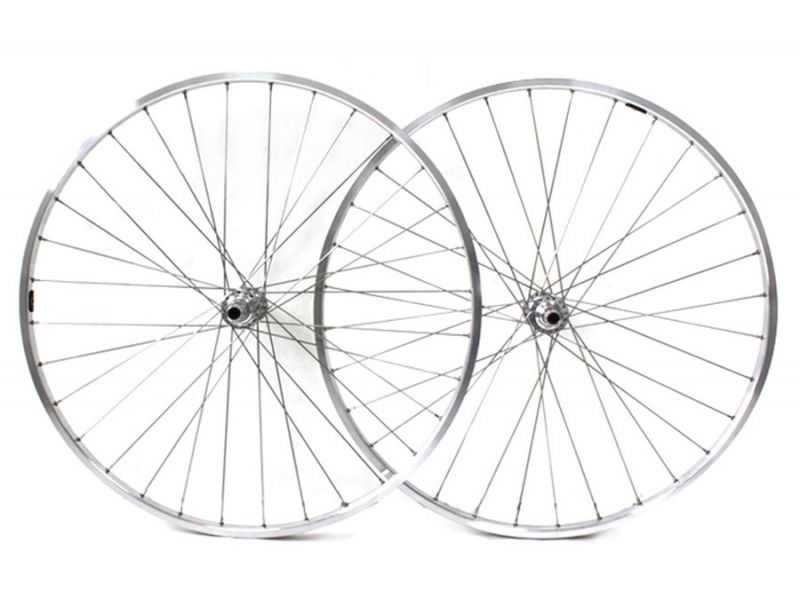 H plus Son TB 14 Fixie Bike Wheelset Silver