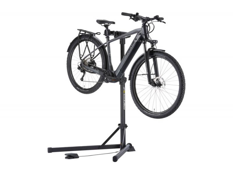 Pied atelier TOPEAK pro PrepStand eUp Pro noir, avec vérin de levage  hydraulique,  - Vélo 9