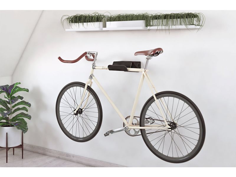 Soporte de pared Kion Home Fijo Acero negro para colgar bici