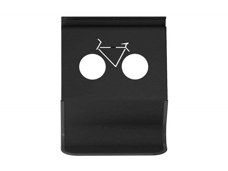 Soporte bici taller, sujeccion pared negro 360º