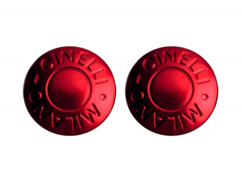 Cinelli Milano Bar End Plugs Red Anodized