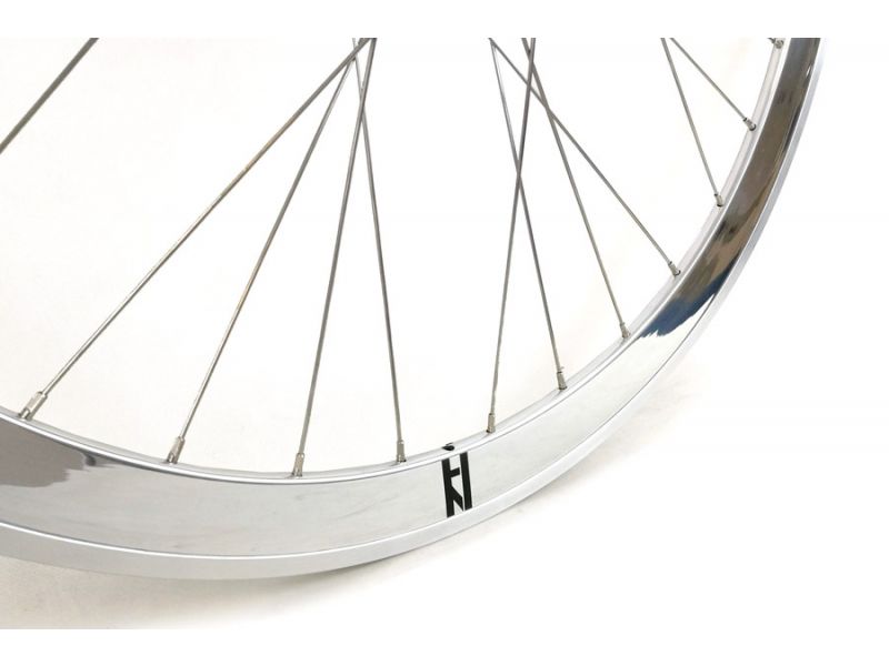 ピスト　ホイール　H plus son sl42 シルバー　エイチプラスサン H plus Son SL42 Fixie Bike Front Wheel Silver