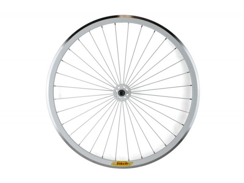 Velocity Deep V CNC Bike Front Wheel White