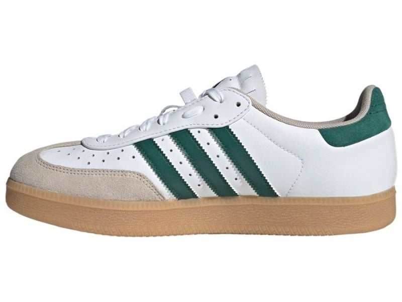 Adidas Velosamba Leather Cyclist Shoes Cloud White / Collegiate Green