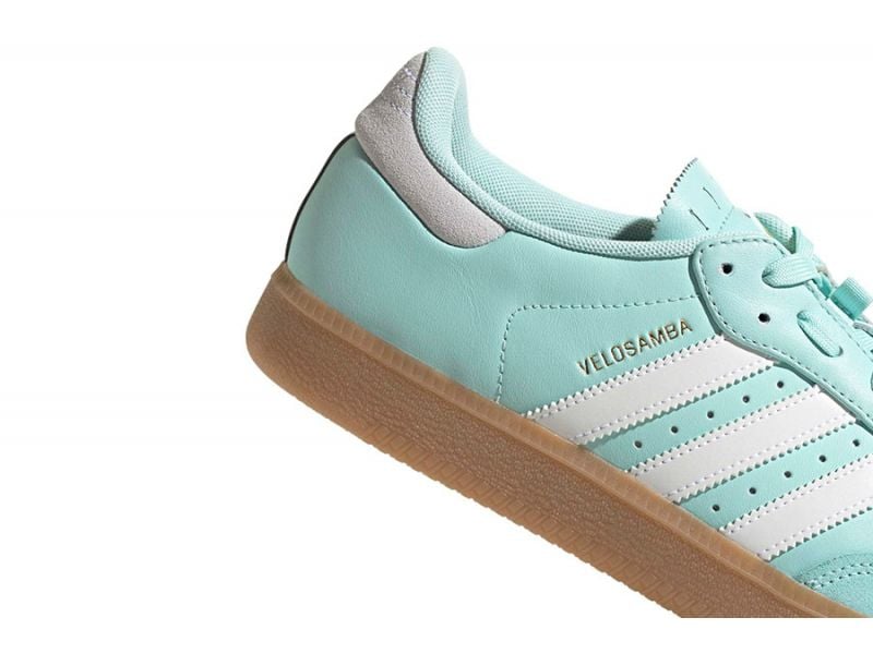 Adidas Velosamba Leather Cyclist Shoes Semi Flash Aqua online