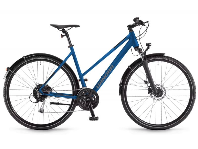 Winora Domingo 27 Sport Lady Hybrid Bike Infinity Blue