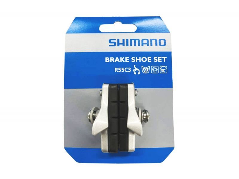 Shimano R55C3 Bremsschuhe silber für Fahrrad