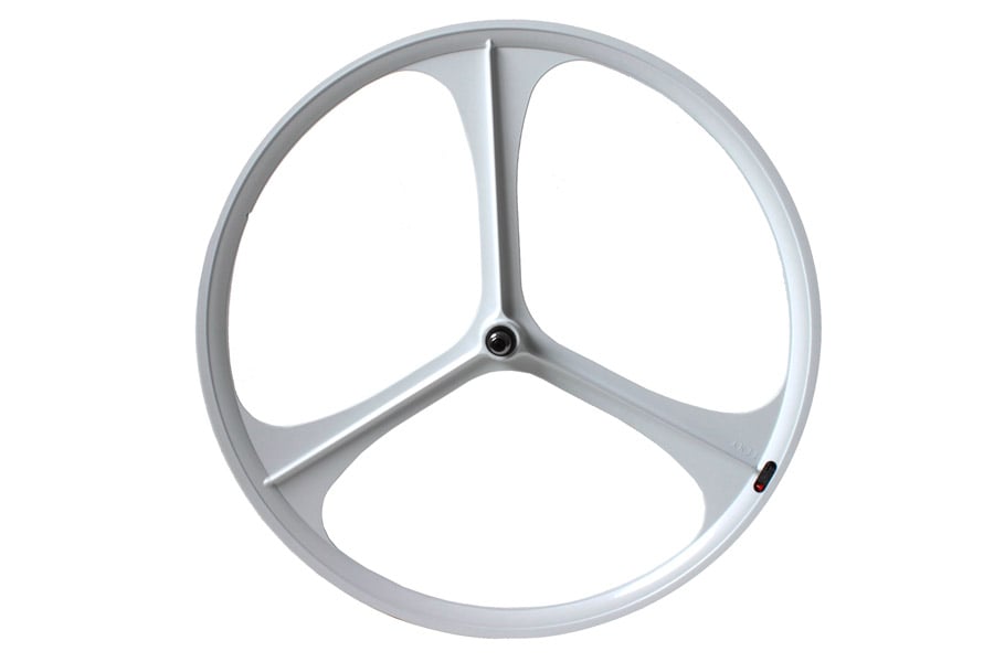 Teny Rim Tri Spoke Fixie Bike Front Wheel White