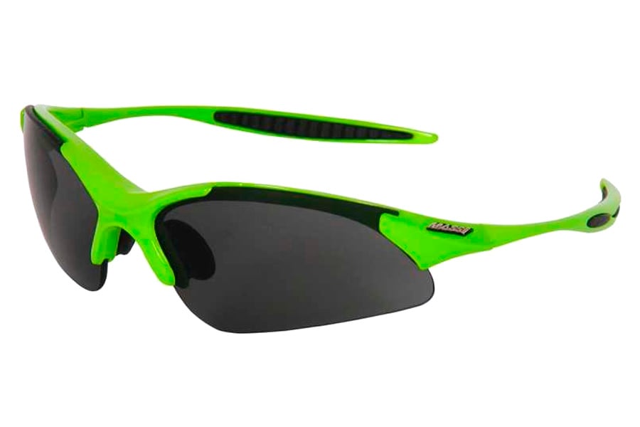 Massi Wind Brille Schwarze Gläser - Grün