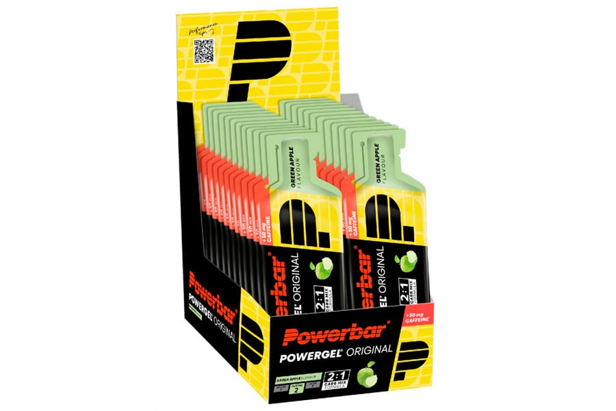PowerBar Powergel Original Energie-Gel Grüner Apfelkoffein x24