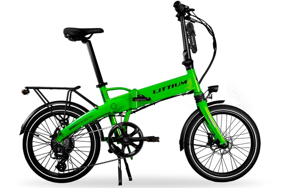 Littium Ibiza Rainbow E-Bike Klapprad - Grün