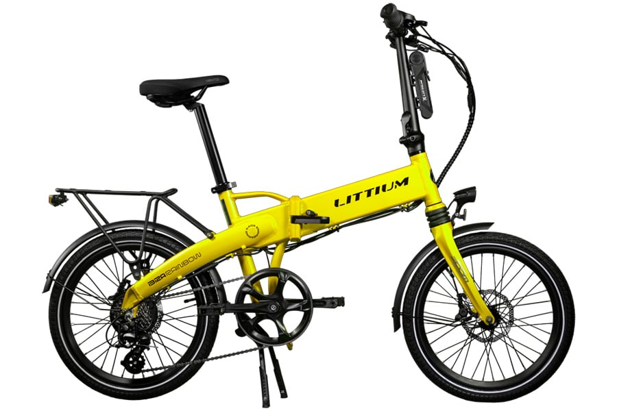 Littium Ibiza Rainbow E-Bike Klapprad - Gelb