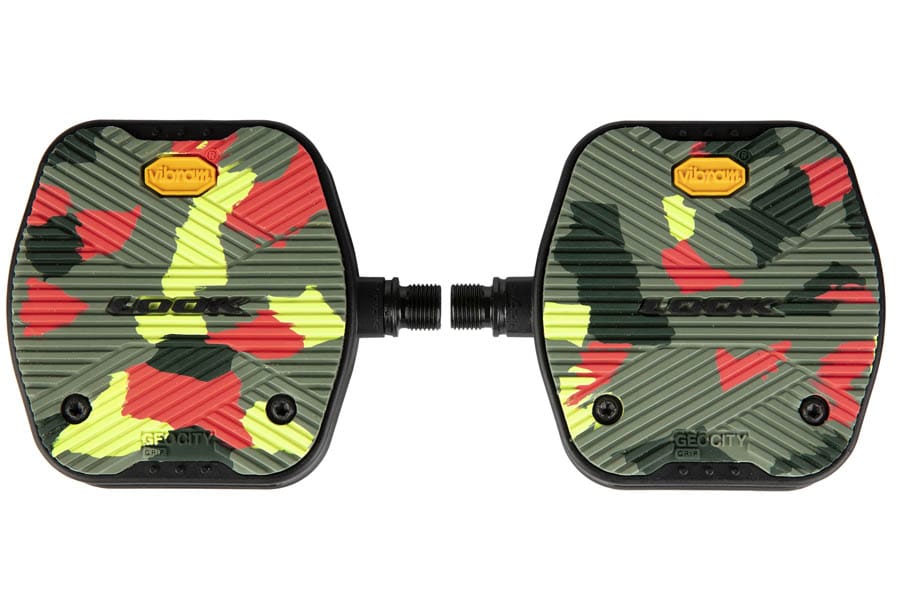 Look Geo City Grip Platform Pedals - Camo