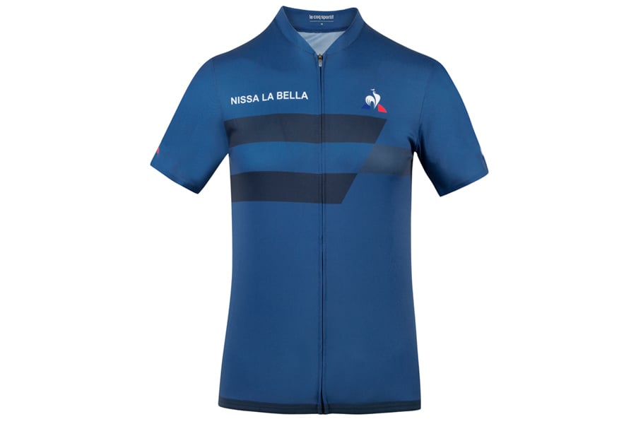 Maillot Le Coq Sportif TDF Nissa La Bella azul para ciclismo