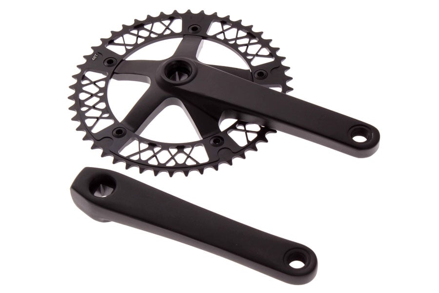 FK FK55 Kurbelgarnitur 49Z / BCD 144 mm / 170 mm - Schwarz