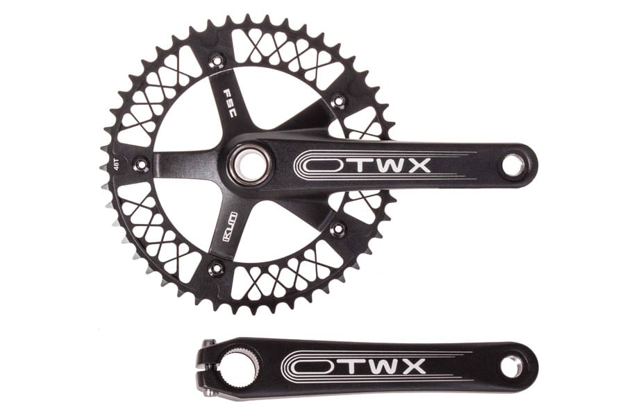 FK TWX FK55 Kurbelgarnitur 48Z / BCD 144 / 170mm - Schwarz